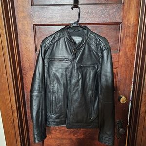 Michael kors mens leather jacket